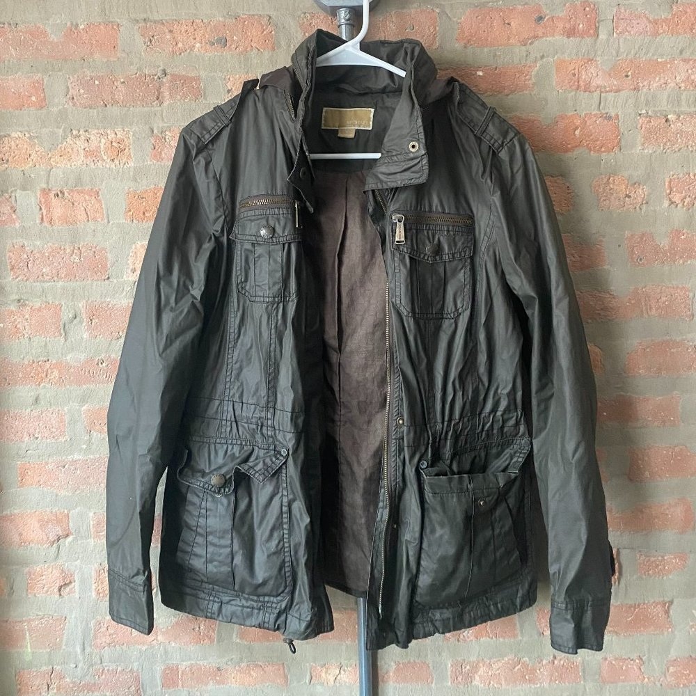 Michael Kors Green Utility Jacket - Medium